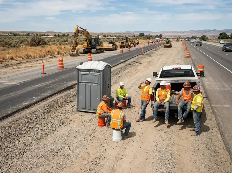 highway-road-construction-crew-007 — frequently asked questions, Porta Potty and Restroom Rentals in Oakes, ND